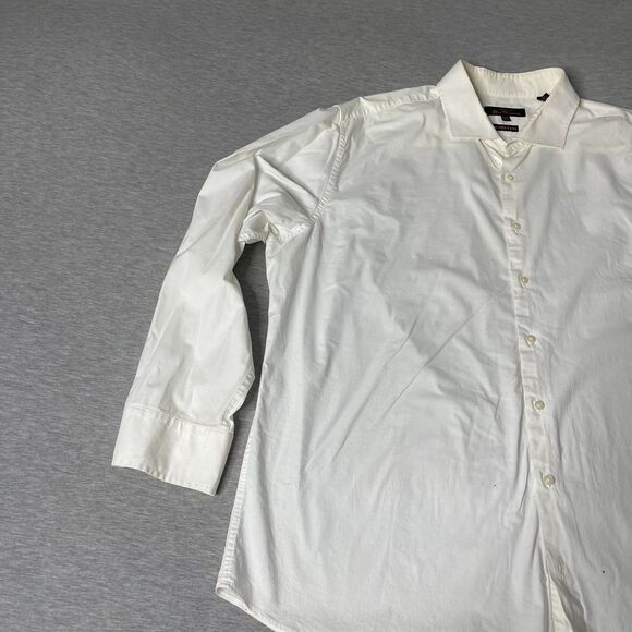 The Original Ben Sherman Men’s Solid White Button-Up Dress Shirt - Picture 9 of 11